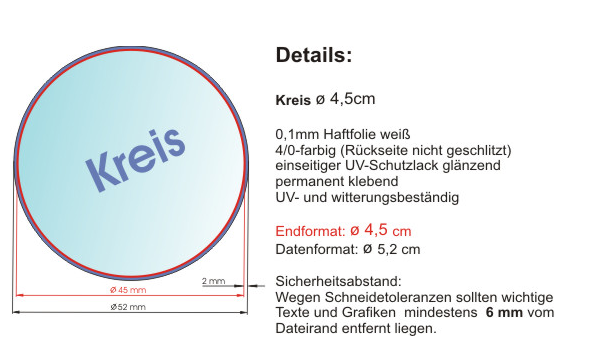 aufkleber drucken